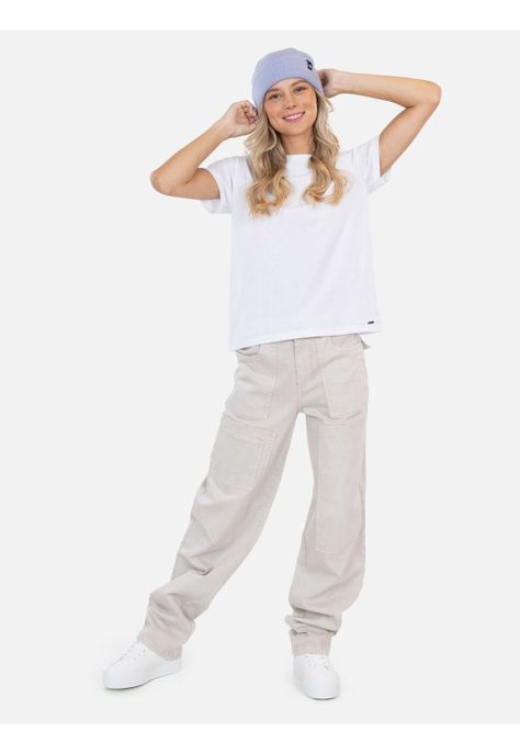 Jeans Turbo Beige Mujer Maui And Sons-0