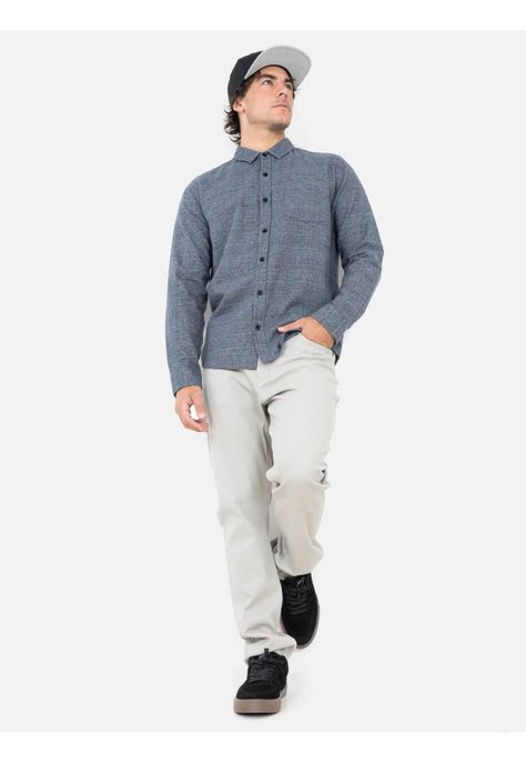 Camisa Fuego Azul Hombre Maui And Sons-3