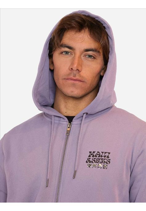 Poleron FZ Eye Lie Morado Hombre Maui and Sons-2