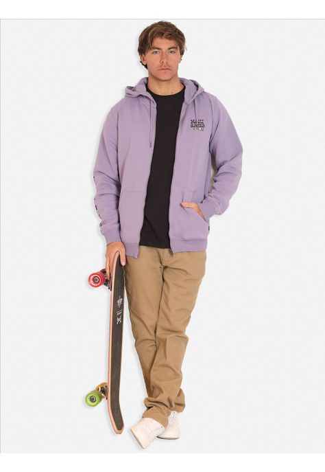 Poleron FZ Eye Lie Morado Hombre Maui and Sons-3