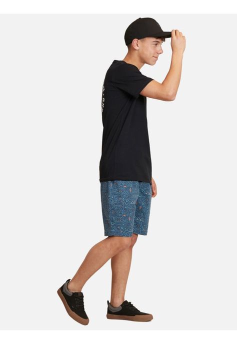 Bermuda Jogger Tribal Blue Young Multicolor Maui and sons-3