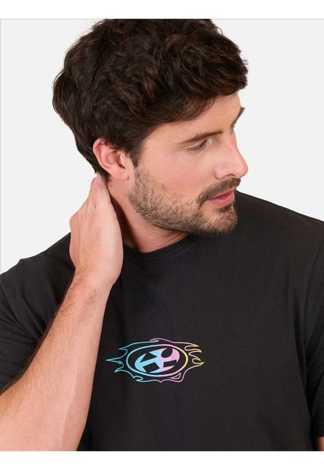 Polera MC Nostalgia Surf Negro Hombre Maui And Sons-2