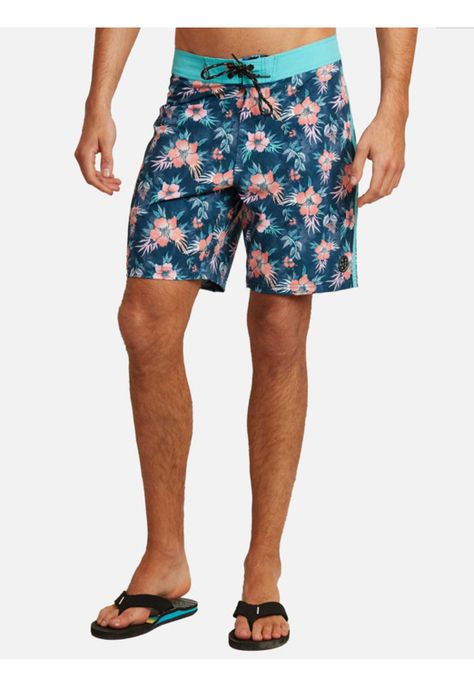 Traje De Baño Hibicus Field Vortex Multicolor Hombre Maui and sons-0