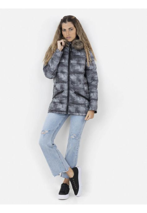 Parka Tie Dye Mujer Multicolor Maui and Sons-1