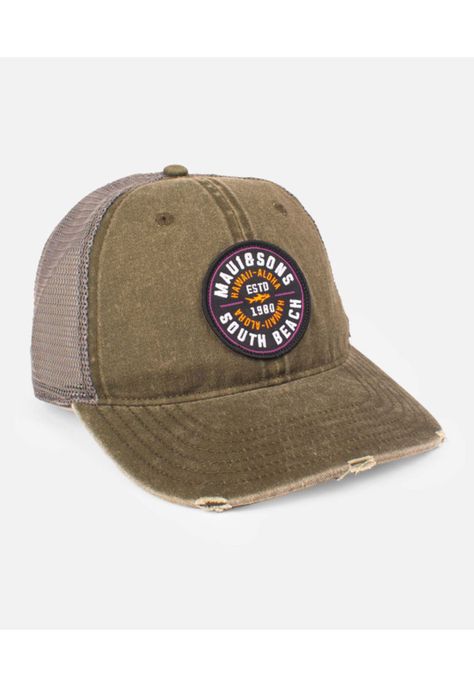 Jockey South Beach Acid Trucker Verde Hombre Maui and sons-0