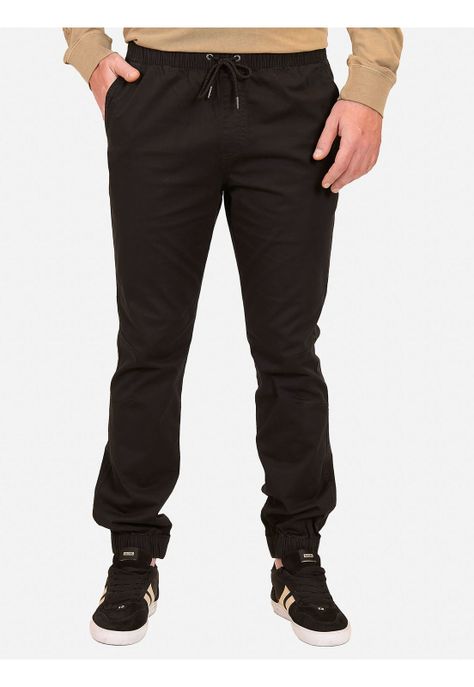 Pantalon Jogger Haleakala Negro Hombre Maui And Sons-0