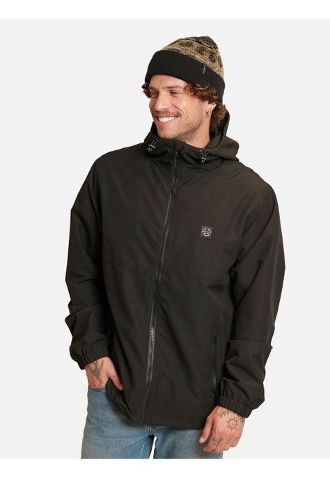 Cortaviento Windbreaker Mahalo Negro Hombre Maui And Sons-0