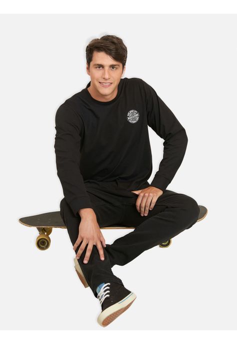 Polera Introdor Negro Hombre Maui And Sons-3