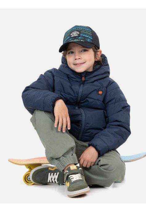 Parka Alaska Infantil Azul Maui And Sons-3
