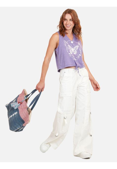 Polera Butterfly Vibes Mujer Morado Maui And Sons-3