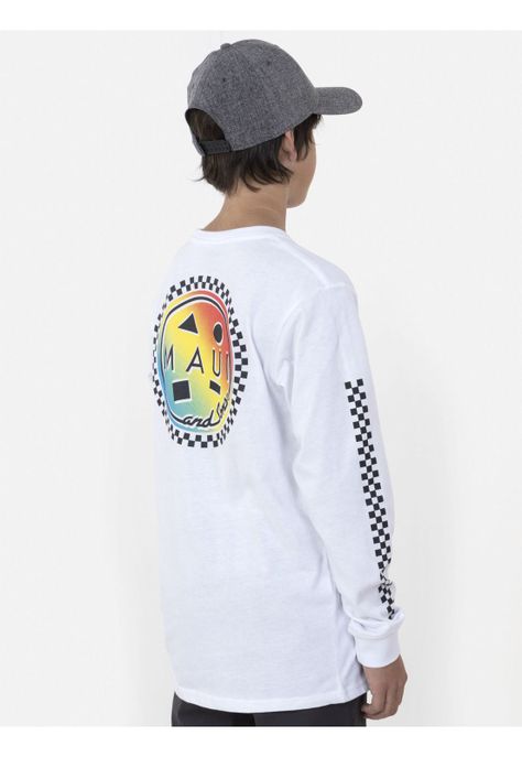 Polera GRADIENT COOKIE Juvenil Blanco Maui and Sons-1