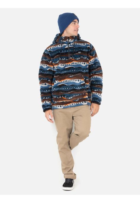 Poleron Chiporro Horizon Multicolor Hombre Maui And Sons-3
