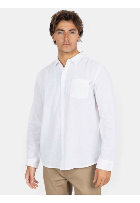 Camisa ML Aloha Blanco Hombre Maui And Sons-0