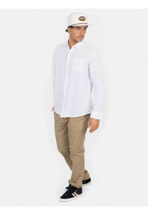 Camisa ML Aloha Blanco Hombre Maui And Sons-2