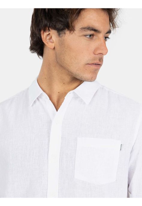 Camisa ML Aloha Blanco Hombre Maui And Sons-3