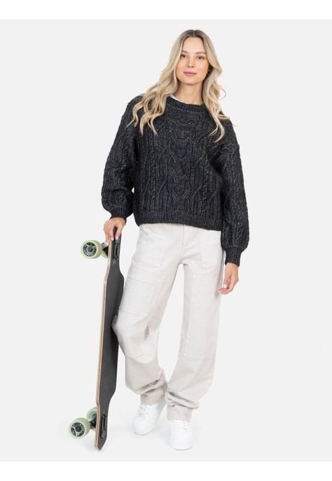 Sweater Alizee Negro Mujer Maui And Sons-3