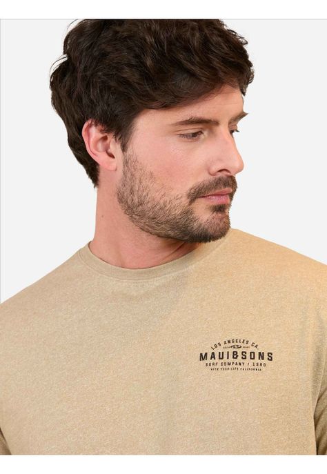 Polera MC Retro Swell Café Hombre Maui And Sons-2