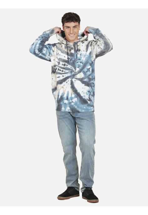 Poleron BLUE SWIRL Hombre Multicolor Maui and Sons-3