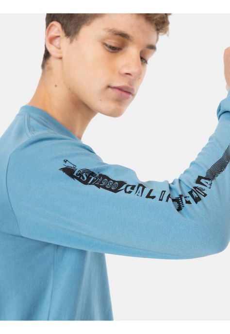 Polera ML Dregeti Celeste Infantil Maui And Sons-2