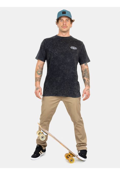 Polera MC Classic Logo Tees  Negro Hombre Maui And Sons-2