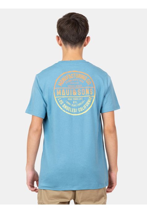 Polera MC Retro Revival Celeste Infantil Maui And Sons-1