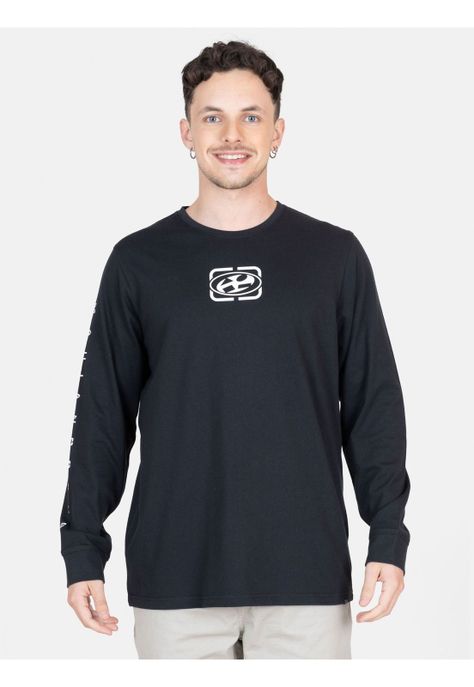 Polera ML Sunset Swell Negro Hombre Maui And Sons-0