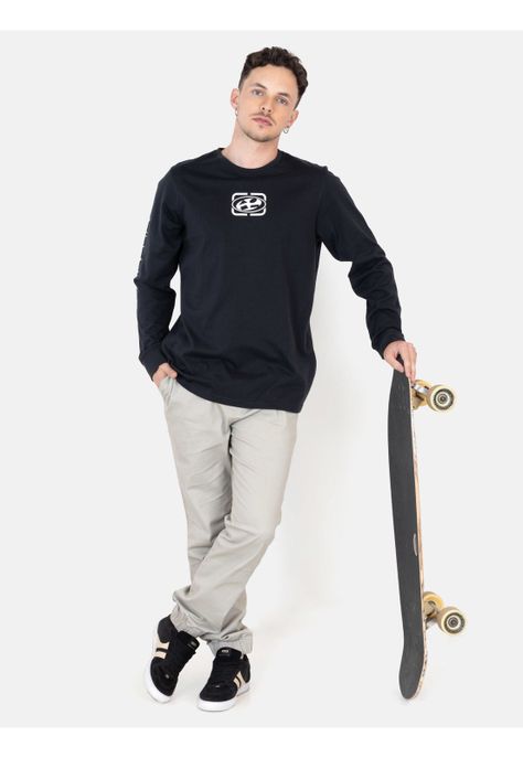 Polera ML Sunset Swell Negro Hombre Maui And Sons-3