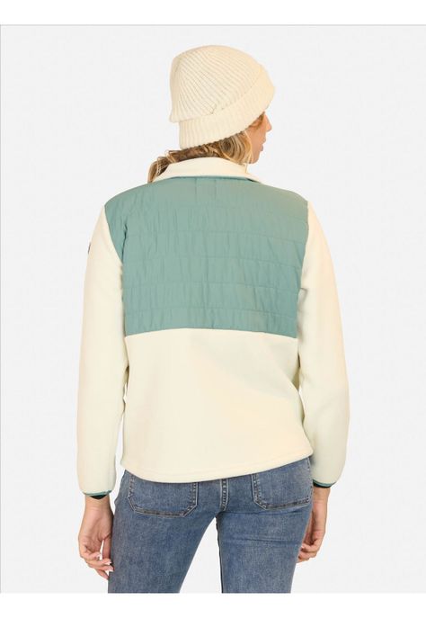 Poleron Micropolar Stride Blanco Mujer Maui And Sons-1