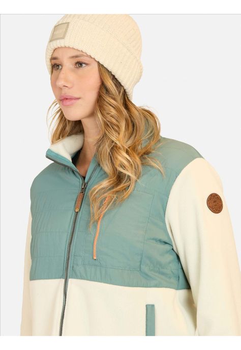 Poleron Micropolar Stride Blanco Mujer Maui And Sons-2