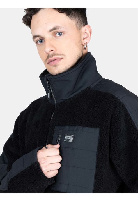 Poleron Bonded Vibes Negro Hombre Maui And Sons-2