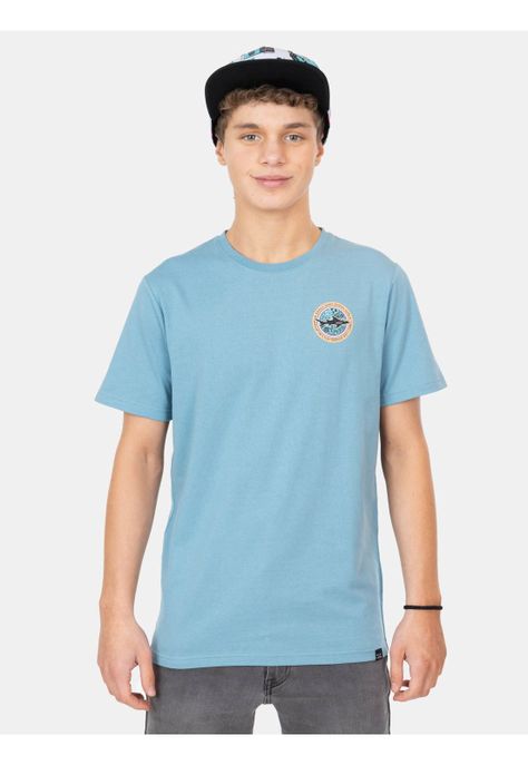 Polera MC Vintage Surf Shark  Celeste Infantil Maui And Sons-0