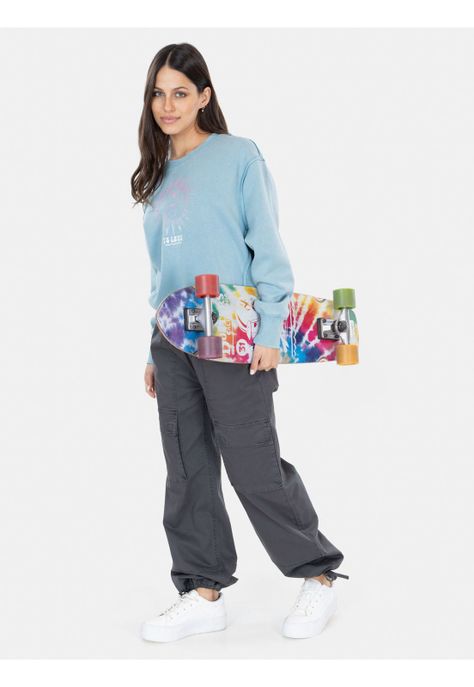 Poleron CR Chill Out Celeste Mujer Maui and Sons-2