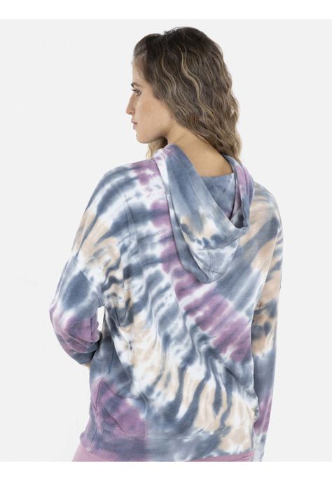 Poleron PURPLE RAINBOW HOODIE Mujer Multicolor Maui and Sons-1