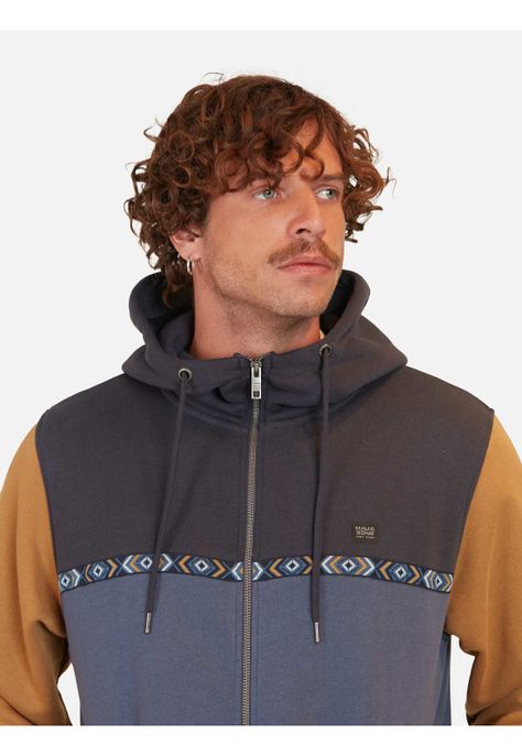 Poleron Greca Desing Celeste Hombre Maui And Sons-2
