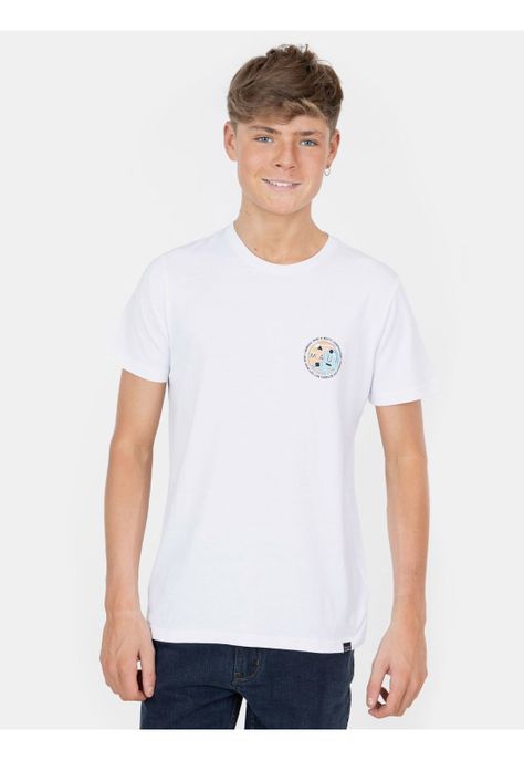 Polera MC Good Energy Blanco Infantil Maui And Sons-0