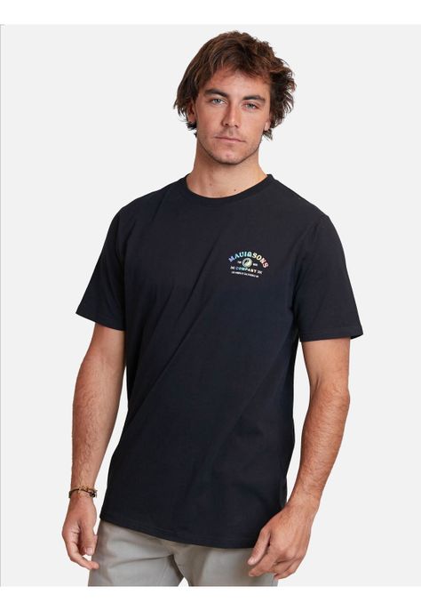Polera Gradient Puff Tees Negro Hombre Maui And Sons-0