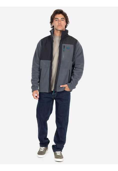 Poleron Micropolar Tripic Gris Hombre Maui And Sons-3