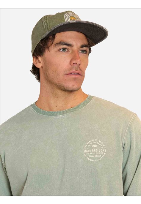 Poleron CR Logan Verde Hombre Maui and Sons-3
