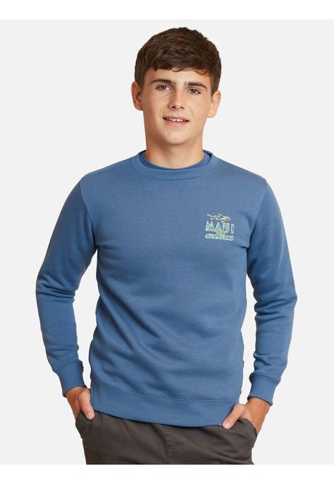 Poleron Maui Vintage Classic Cr Celeste Infantil Maui And Sons-0