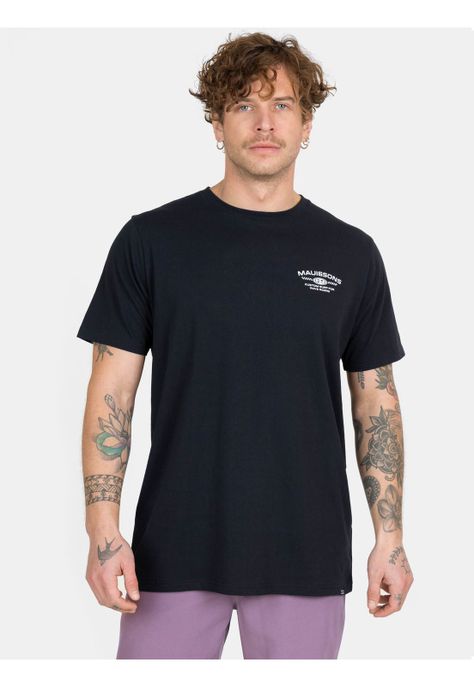 Polera MC Custom Surf Negro Hombre Maui And Sons-0