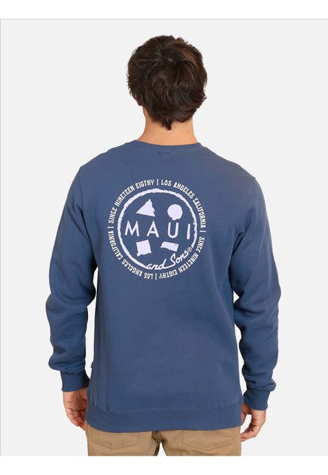 Poleron CR Stellar Azul Hombre Maui and Sons-1