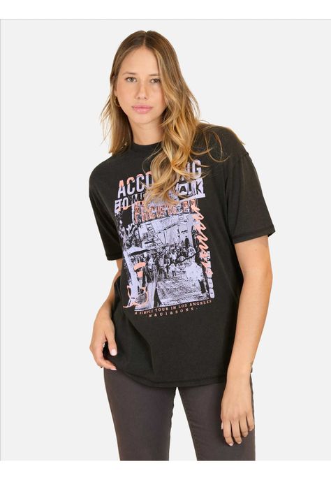 Polera MC Kahakai Negro Mujer Maui And Sons-0