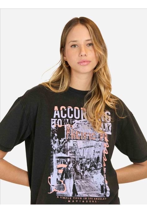 Polera MC Kahakai Negro Mujer Maui And Sons-2