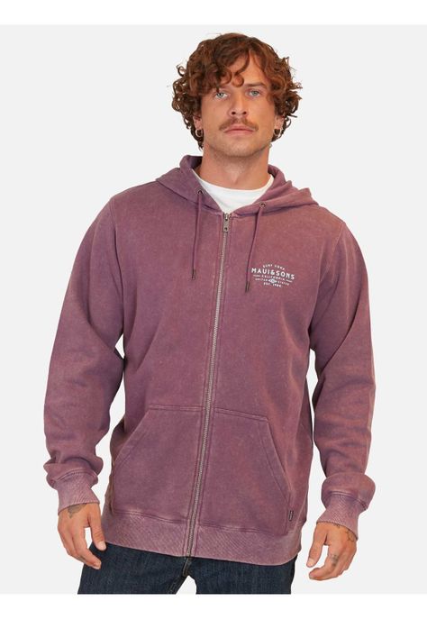 Poleron United State Surd Burdeo Hombre Maui And Sons-0