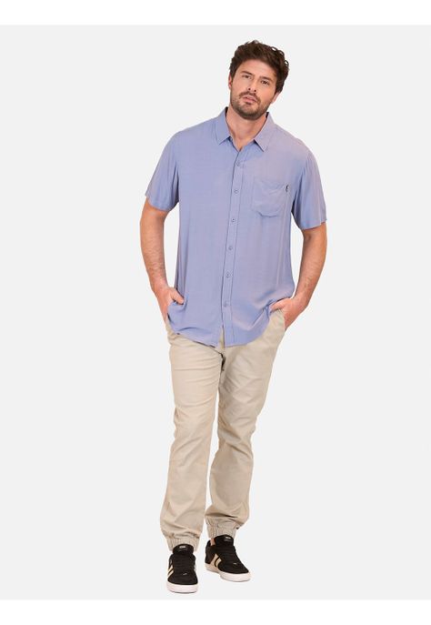 Camisa MC Pirte Azul Hombre Maui And Sons-3