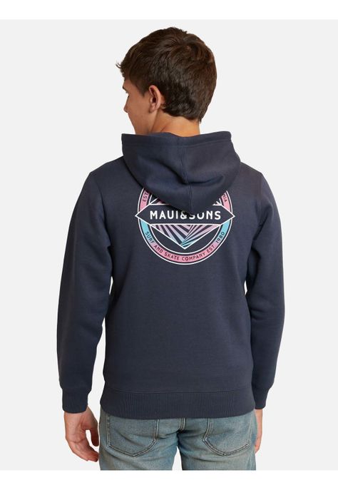 Poleron Pull Over Azul Marino Juvenil Maui And Sons-1