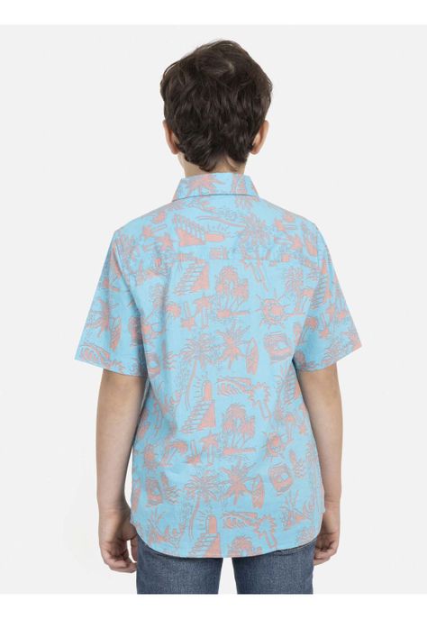 Camisa HIBISCUS ART Niño Multicolor Maui and Sons-0