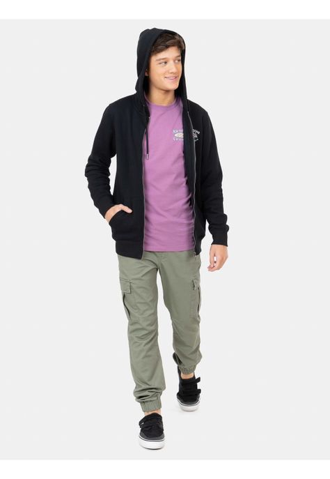 Poleron FZ Milay Negro Infantil Maui and Sons-3