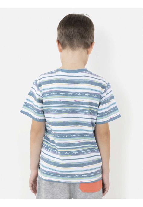 Polera SHARK DESTROY Niño Multicolor Maui and Sons-1