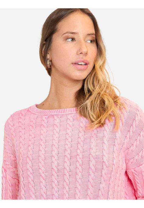 Sweater Silky Rosado Mujer Maui And Sons-3
